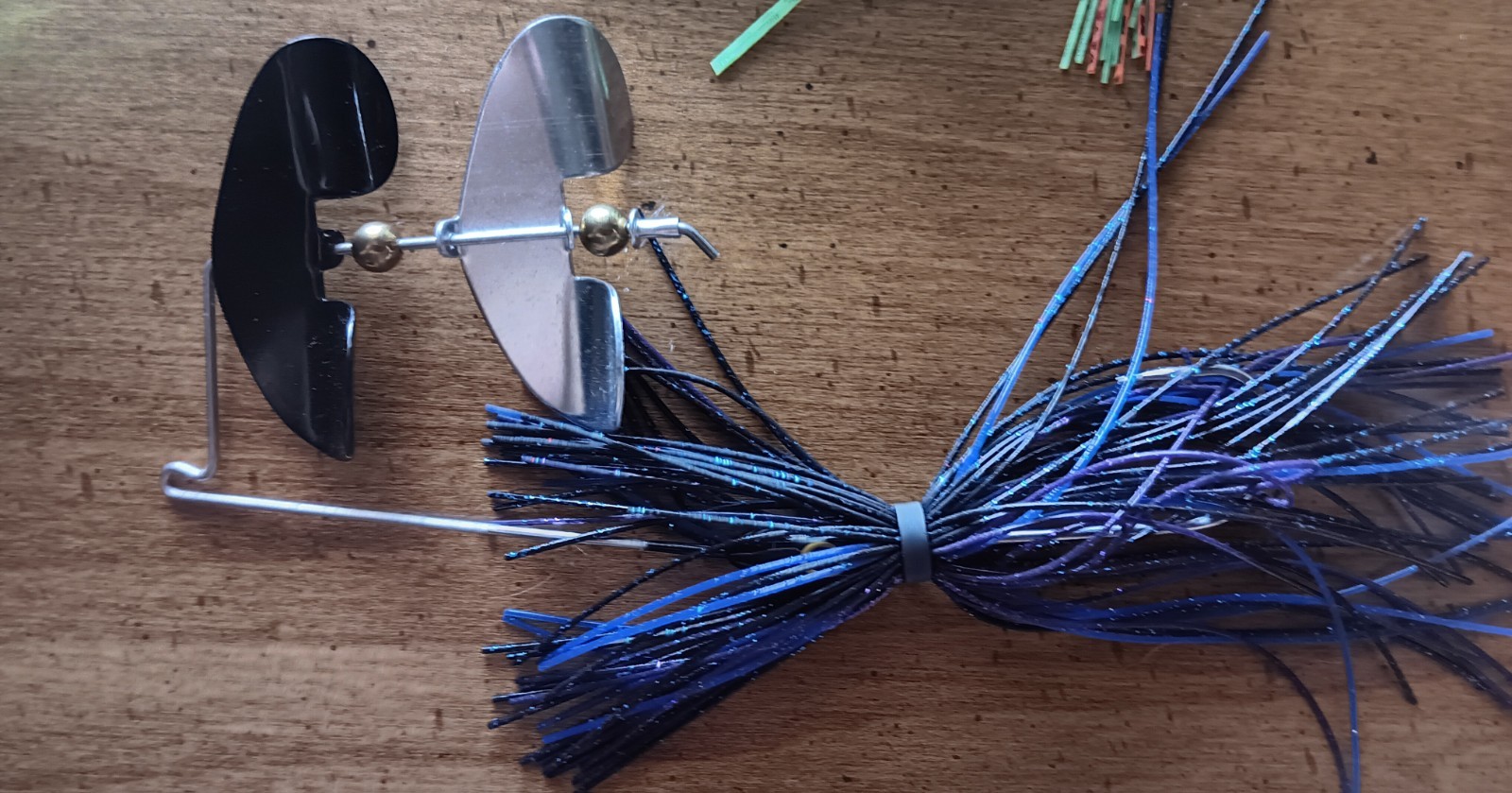 Custom Made Buzzbait Fishing Lures Double Blade And Quad Blades Lot Of 5 - Image 2