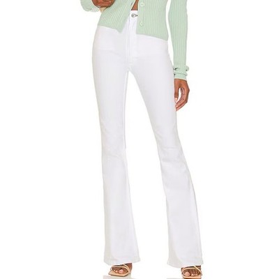 Rag & Bone Casey High Rise Flare Jeans Size 27 Optic White