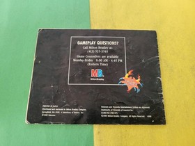 Nintendo NES Abadox Deadly Inner War - ORIGINAL  Instruction Manual Only 