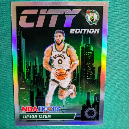 2023-24 Panini Nba Hoops Premium Stock - City Edition Jayson Tatum #3 Silver...