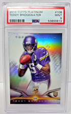 2014 Topps Platinum TEDDY BRIDGEWATER Rookie RC Football Card PSA 9 MINT. rookie card picture