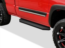 Aps Black Running Boards Style Fit 99-07 Silverado Sierra Regular Cab