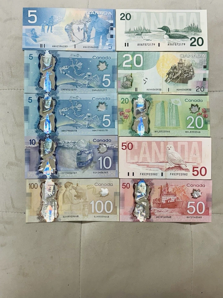 Canadian Banknotes Circulated And Uncirculated Polymer Bank Notes Rare Notes - Image 2 of 2