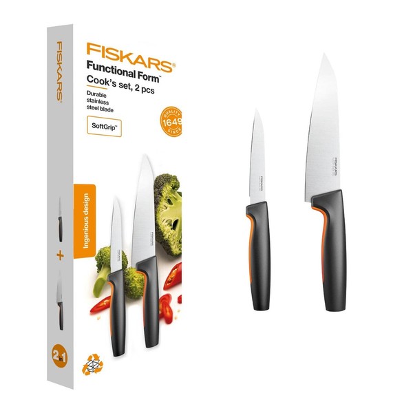 Fiskars Functional Form KüChenmesser-Set 2-Teilig Edelstahl Kunststoff-image