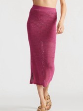Steve Madden Pink Crochet Skirt Pink