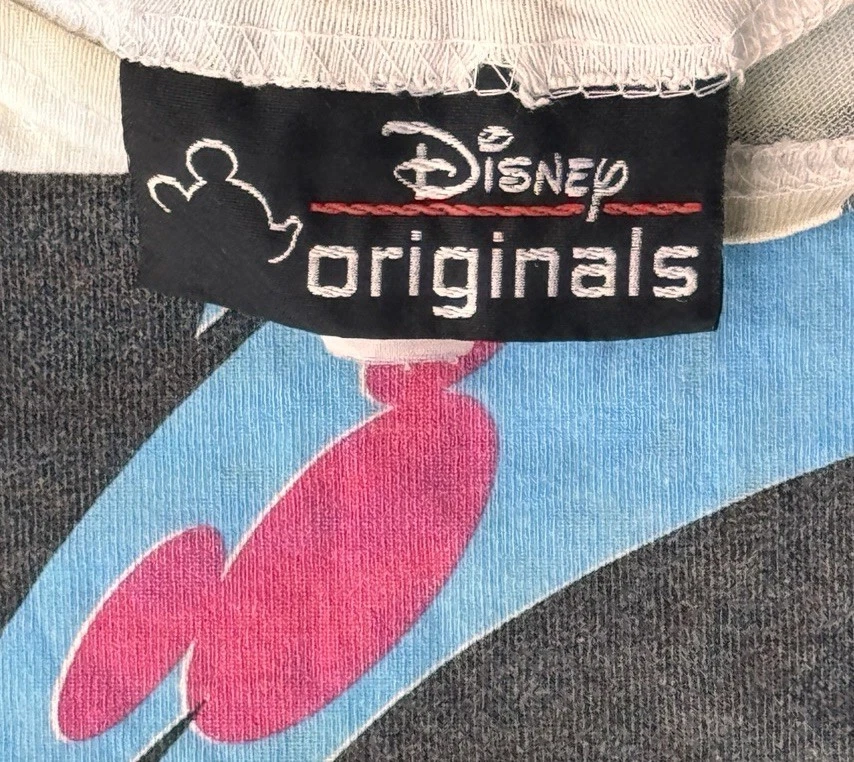 Camiseta Pijama Vintage Disney Originales Mickey Mouse Plutón Años 90 Gráfica EE. UU. Foto 3 de 4