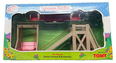 Vtg Original 1985 Tomy SYLVANIAN FAMILIES PLAYGROUND SET No 2919 NRFB NIB