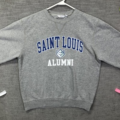 St Louis Billikens Sweatshirt Mens Large Gray NCAA College Alumni Camp David