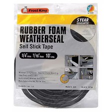 Frost King R734h 3/4"W X 10'L Sponge Rubber Foam Tape
