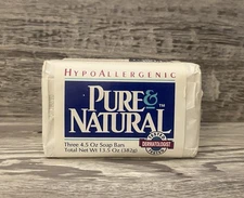 1998 Pure & Natural Bar Soap 3x Hypoallergenic 4.5 oz Soap Bars Discontinued New