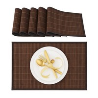 Tischset Tischmatte Platzmatte Bambus Platzset Rutschfeste Platzdecke 30 X 45 Cm