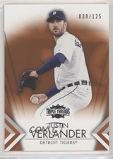 2012 Topps Triple Threads Amber 38/125 Justin Verlander #31 0fl0