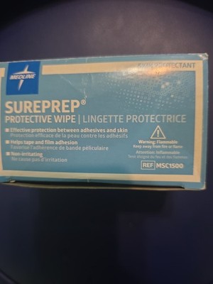 SurePrep Skin Protectant No Sting Rapid Dry 25 Sterile Wipes Box (A10-50)