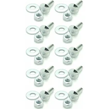 5/16-18 x 1" Long Carriage Bolts Set w/ Nuts & Washers, 10 Qty (BCP298)