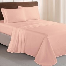 Parure de lit Douce de 4 pièces en Microfibre de qualité hôtelière 1500 Fils ...