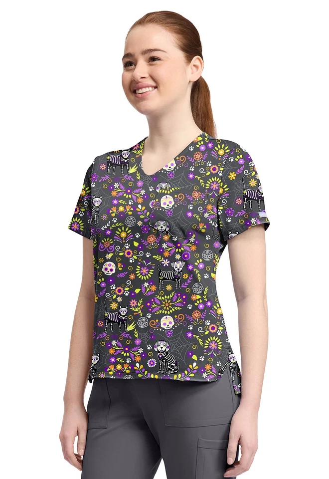 Cherokee Prints Women's High-Low V-Neck Top CK857 DYTP Day Of the Pets Free Ship - Image 4 of 4