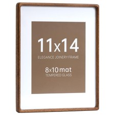 11 x 14 Picture Frame, Display Pictures 8 x 10 with Mat or 11 x 14 Without, R...
