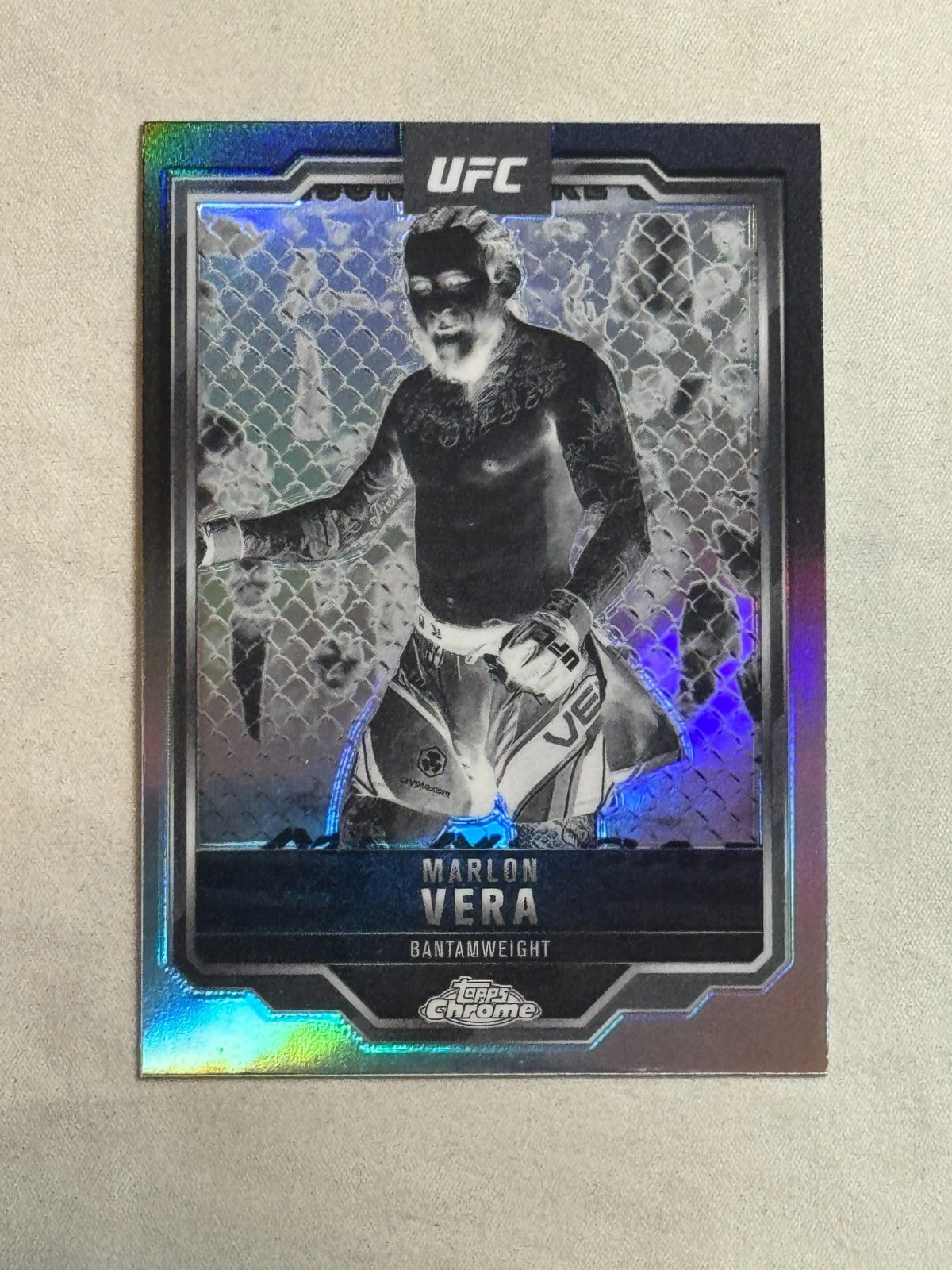 2025 Topps Chrome UFC Negative Refractor Marlon Vera #151