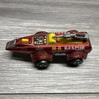 Vintage 1978 Hot Wheels SPACER RACER Flat Red Space Car M-8 Rescue Hong Kong