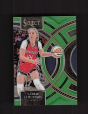 2024 Panini Select WNBA #132 Karlie Samuelson Prizms Neon Green #/75