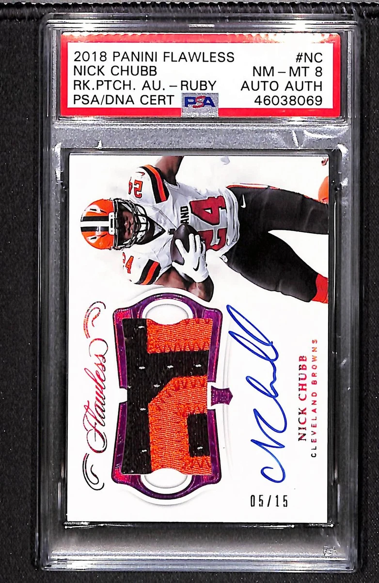 2018 Panini Flawless Nick Chubb #RPA-NC for sale | eBay