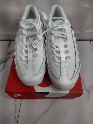 Nike Air Max 95 Recraft GS Triple White Retro CJ3906-100 sz 4Y