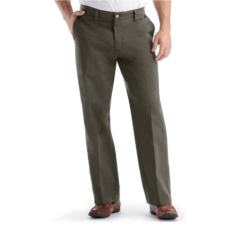 Custom Fit Relaxed-Fit Flat-Front Pants 