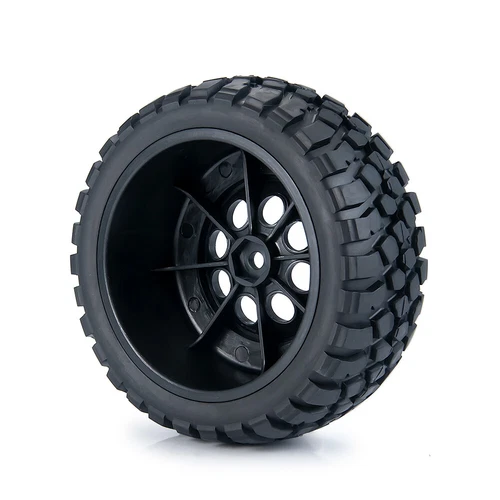 Llanta de goma para camión de recorrido corto 4 piezas 1:10 neumático para coche camión SLASH RC - Imagen 4 de 12