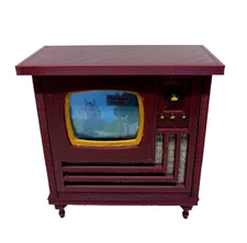 TINY TV Miniature Dollhouse Working TV  Handmade AMAZING CHRISTMAS SALE!!!!!!!!!