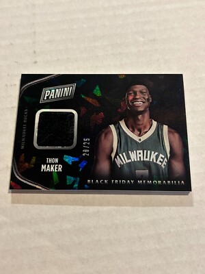 2016-17 PANINI BLACK FRIDAY THON MAKER 20/25 CRACKED ICE ROOKIE JERSEY RELIC SP
