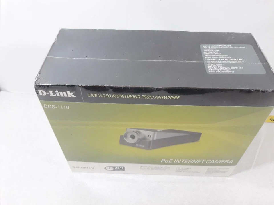 D-Link DCS-1110 10 Fast Ethernet PoE Internet Security Camera ~ Sealed  - Image 2 of 4