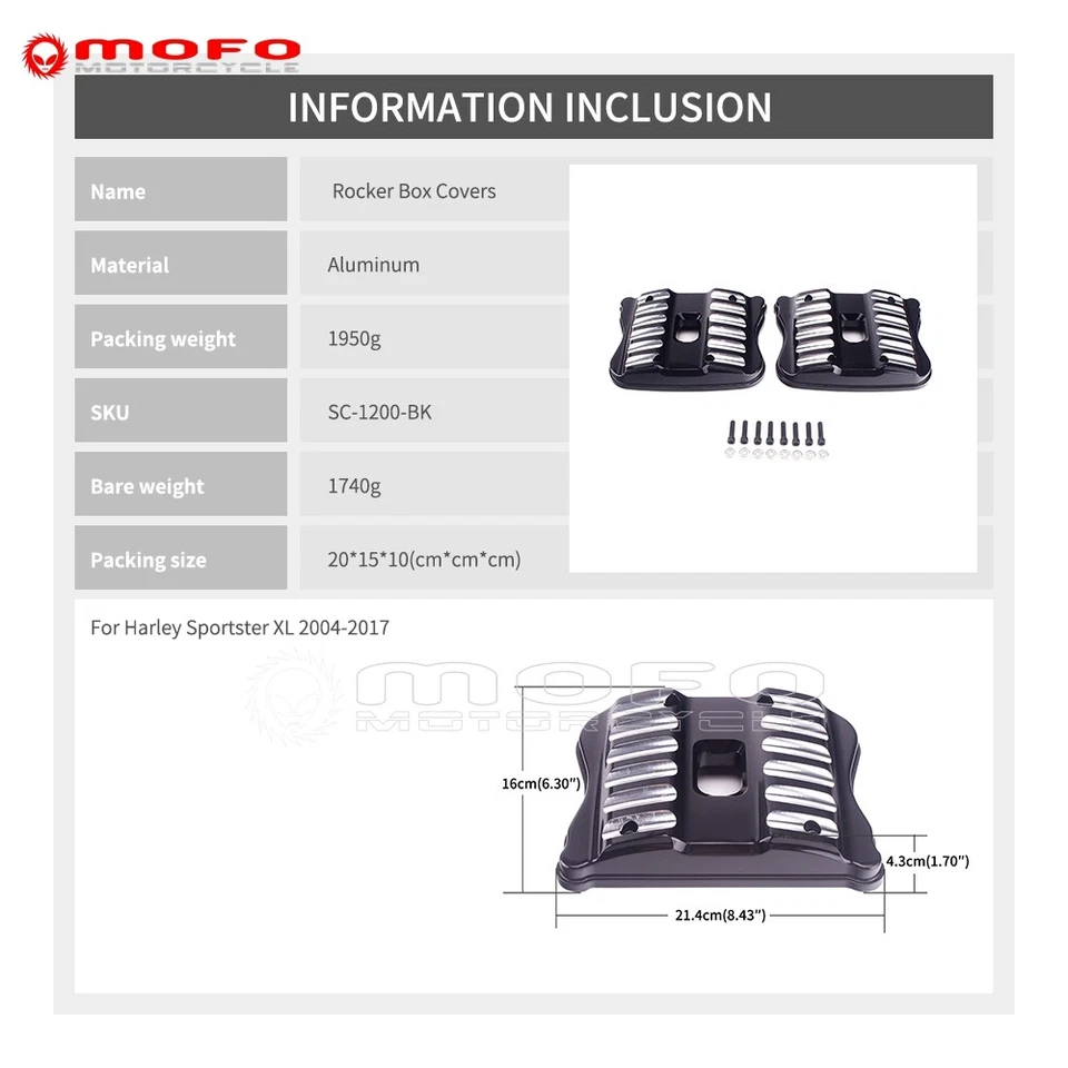 2 cubiertas de caja basculante superior CNC para Harley Sportster XL1200 XL883 2004-2017 2016 Foto 2 de 4