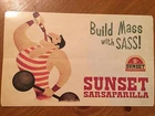 Tin Sign Vintage Sunset Sarsaparilla Build Mass With Sass! Fallout