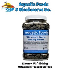 2-lbs Ultra Multi-Worm Sinking Wafers, Plecos, Shrimp, Snails, Tropical Fish