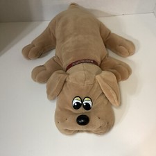 Vintage Pound Puppies Med/Large Tan/Lgt Brown 17" Stuffed Plush Inc Collar 1985