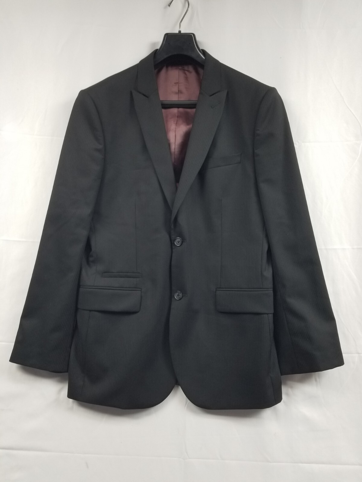 Express Black Blazer Two Button Pockets Wool Blen… - image 1