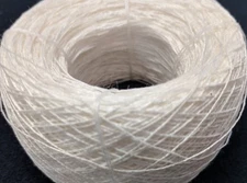 Linen Thread, unwaxed Linen Thread 375 yards, white color 1 ply
