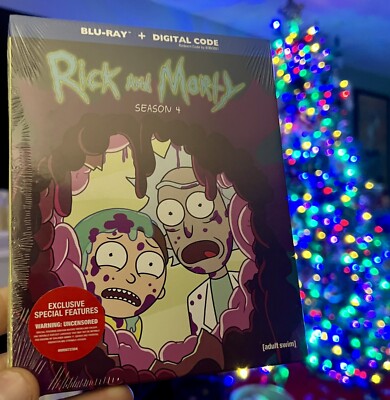 SEAL Rick and Morty TV Series Complete 4th Fourth Season 4 Four NEW BLU-RAY + DC