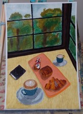 Originalgemälde auf Papier