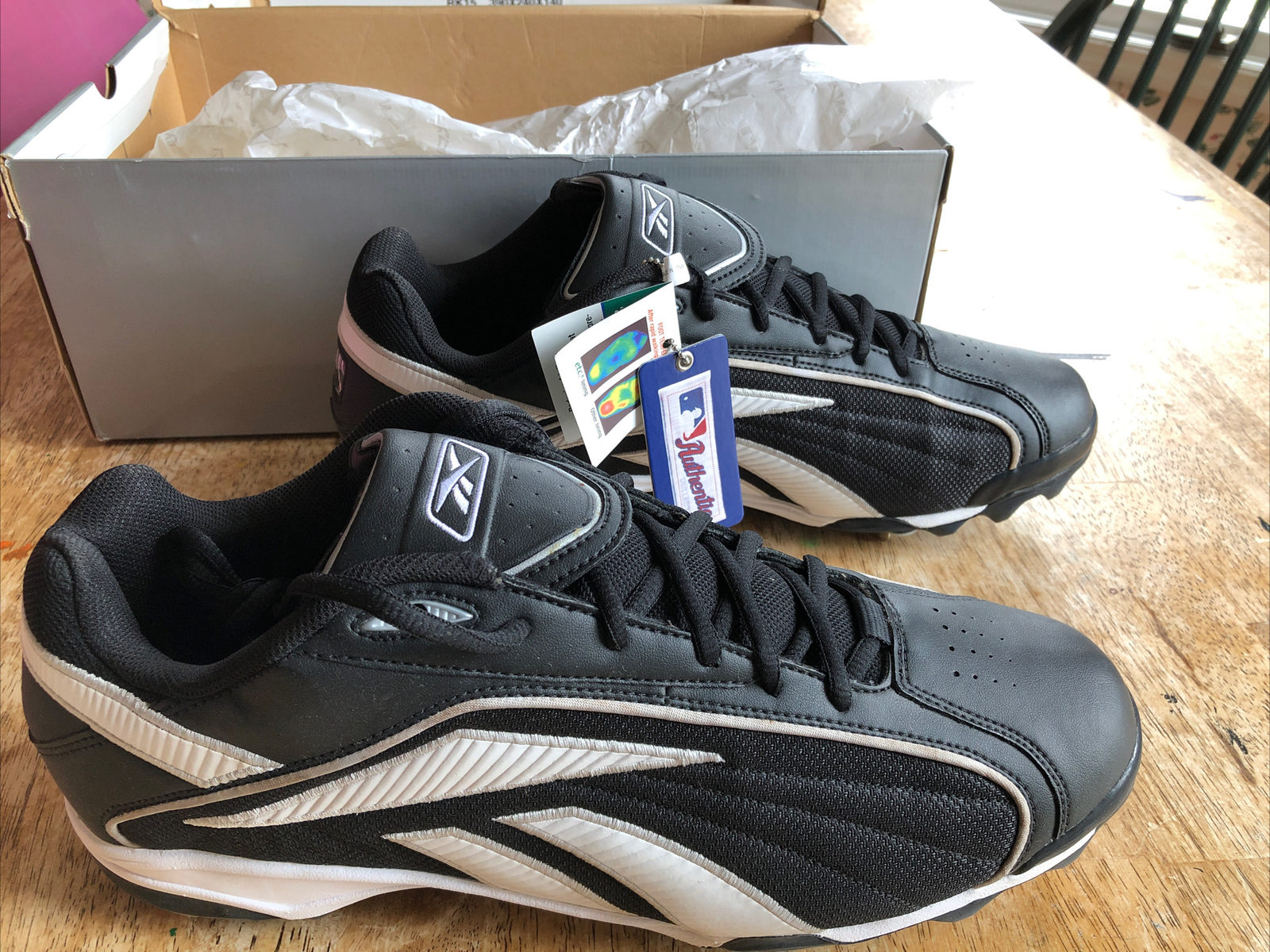 Reebok Authentic Vero FL M5 Low II Cleats Black White US 13 New In Box NIB