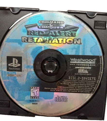 PS 1 OG Command & Conquer Red Alert Retaliation Disc only