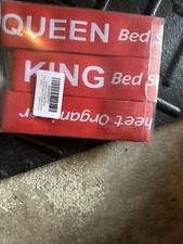 6 Piece Bed Sheet Organizer Bands, Storage Labels and Sheet Keepers for Linen