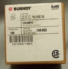 Box Of 100 BURNDY YC 10C 10 Crimpit