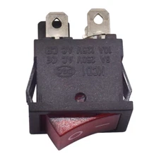  For KCD1-104 4-pin 6A 250V/10A125V Rocker Switch Waterproof Red Lamp US