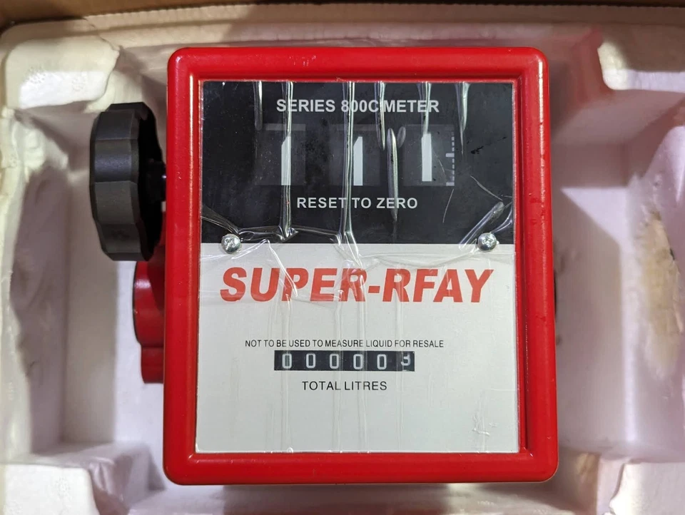 Fuel Flow Meter 1 Inch 1" Outlet Liter Litre Unit Fuel Transfer Pump Measure NEW - Image 3 of 4