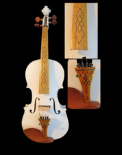 professional electric  acoustic white best craft electric  acoustic violin