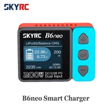 SKYRC B6 NEO Smart Charger DC 200W PD 80W LiPo Battery Balance Discharger Blue