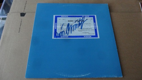 BORIS CHRISTOFF ORIGINAL AUTOGRAPH SIGNATURE SIGNED! ROCOCO LP RECITAL - Picture 2 of 2