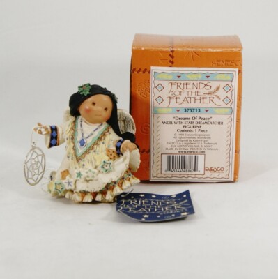 Friends Of The Feather   Dreams Of Peace   Angel W/ Stars Dreamcatcher - #375713