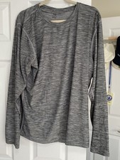 TYR Men's Airtec Long Sleeve Shirt Size XL Heather Grey NWT MSRP 59- 69